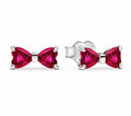 Red Bow Earrings