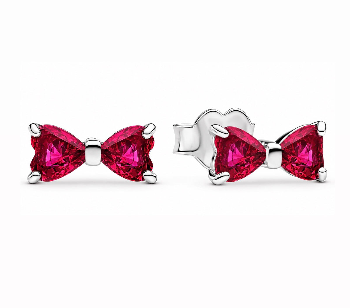 Red Bow Earrings