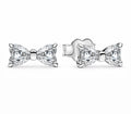 Silver Bow Earrings