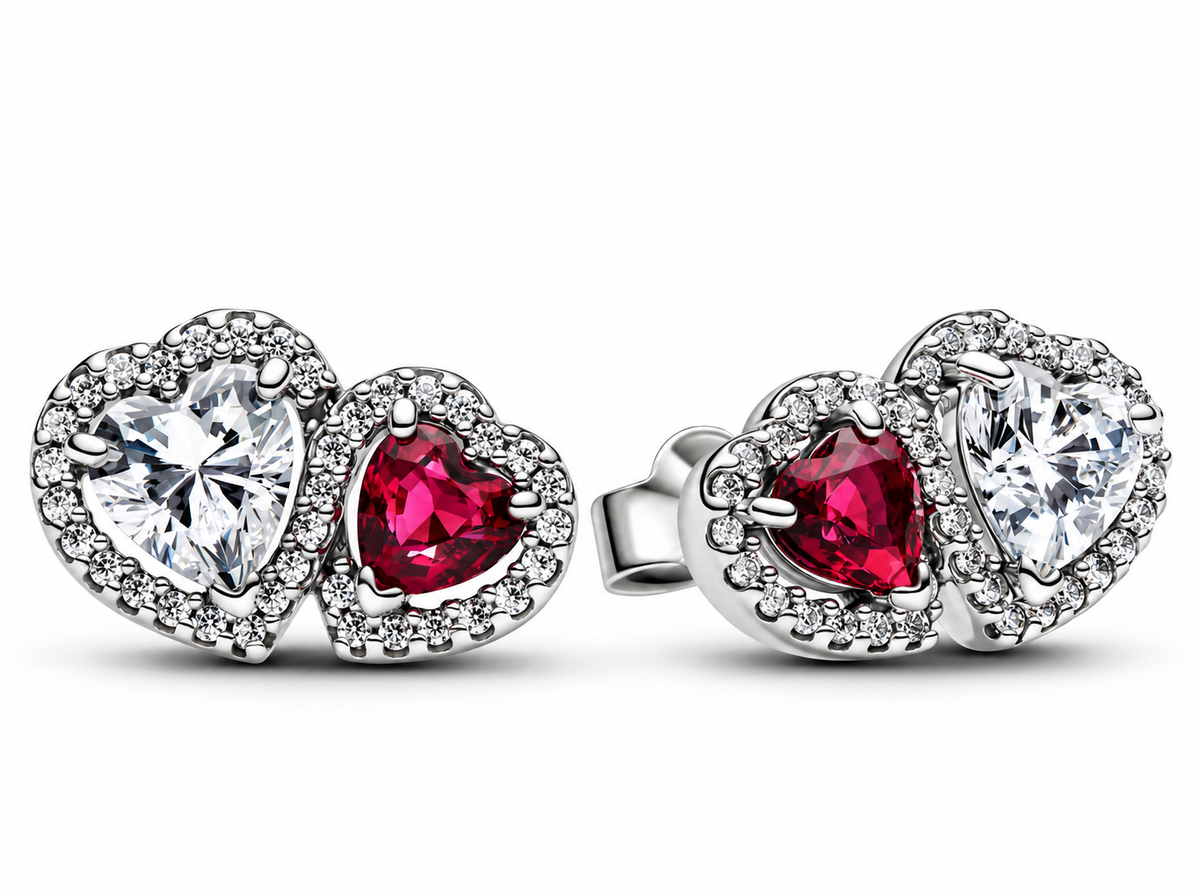 Pink & Silver Earrings