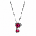 Red Double Heart Necklace