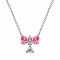 Pink Bow Necklace