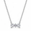 Silver Bow Necklace